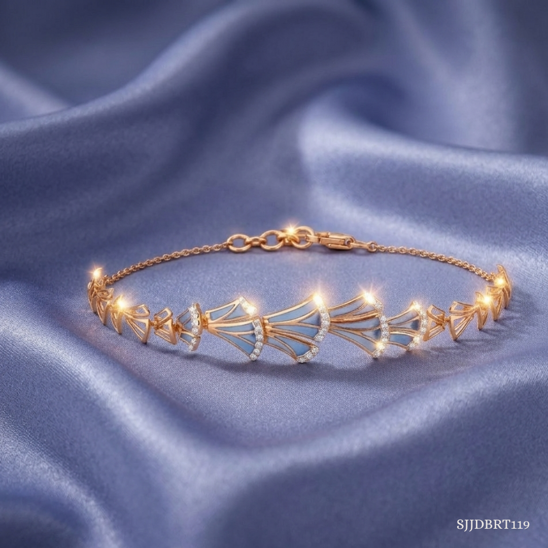 SJJDBRT119 | Wing Trail Diamond Bracelet