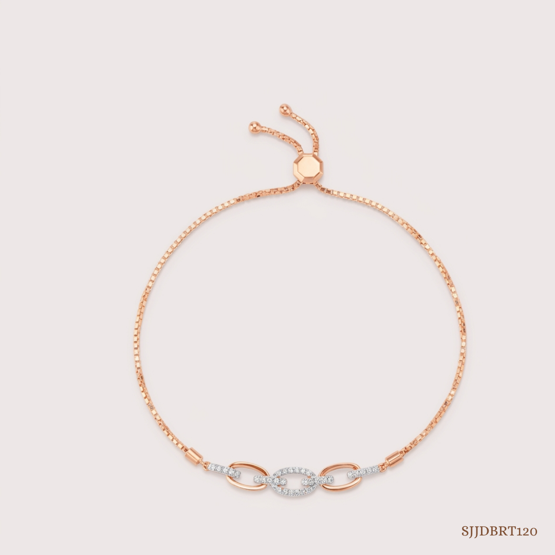 SJJDBRT120 | Bold Link Diamond Bracelet