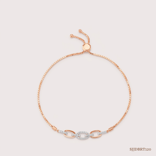 SJJDBRT120 | Bold Link Diamond Bracelet