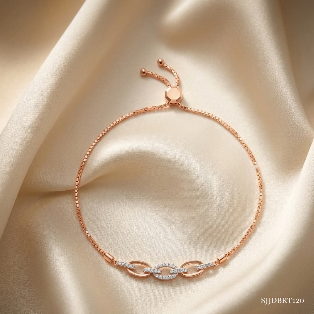 SJJDBRT120 | Bold Link Diamond Bracelet