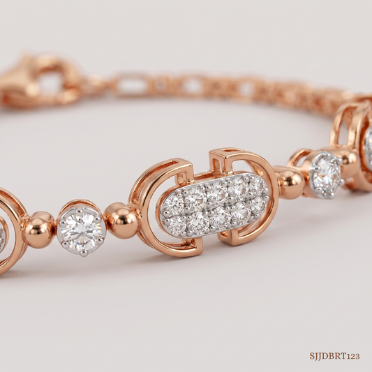 SJJDBRT123 | Sparkle Link Diamond Bracelet