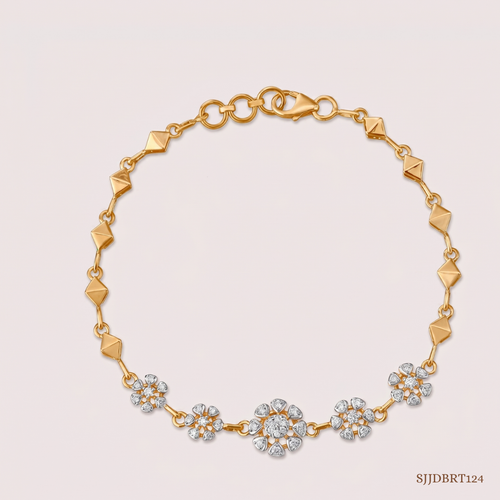 SJJDBRT124 | Bloom Pop Diamond Bracelet