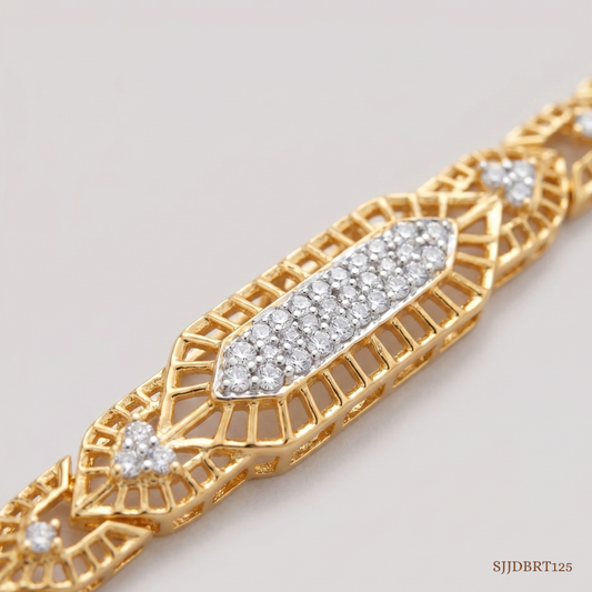 SJJDBRT125 | Mesh Gleam Diamond Bracelet