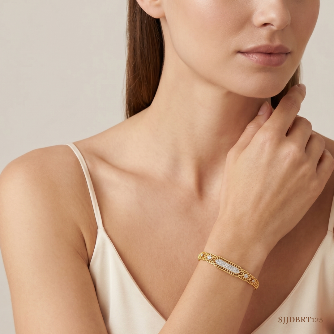 SJJDBRT125 | Mesh Gleam Diamond Bracelet