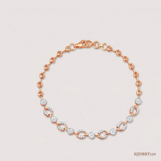 SJJDBRT129 | Sparkling Harmony Diamond Bracelet