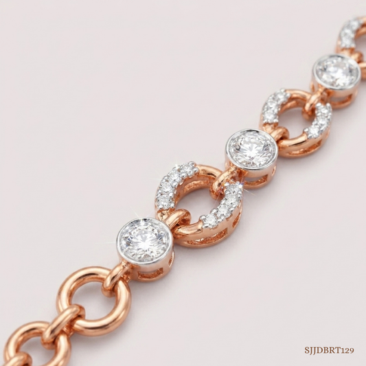 SJJDBRT129 | Sparkling Harmony Diamond Bracelet