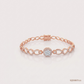SJJDBRT131 | Interlinked Halo Diamond Bracelet