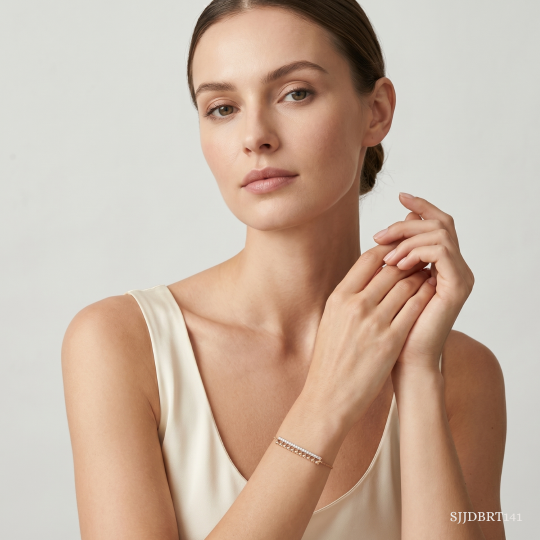 SJJDBRT141 | Modern Bar Diamond Bracelet