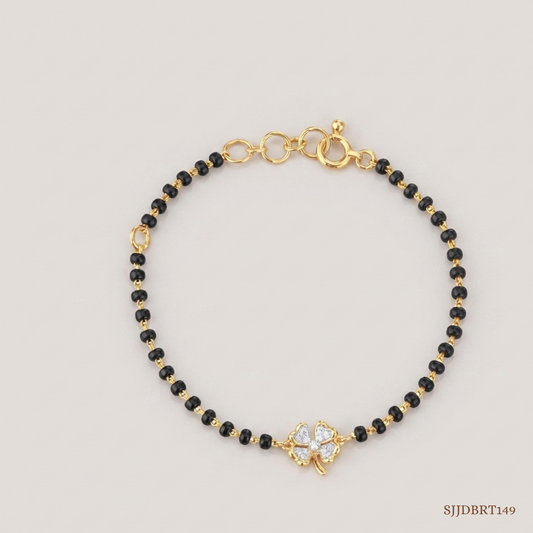 SJJDBRT149 | Lucky Blooms Diamond Kids Bracelet