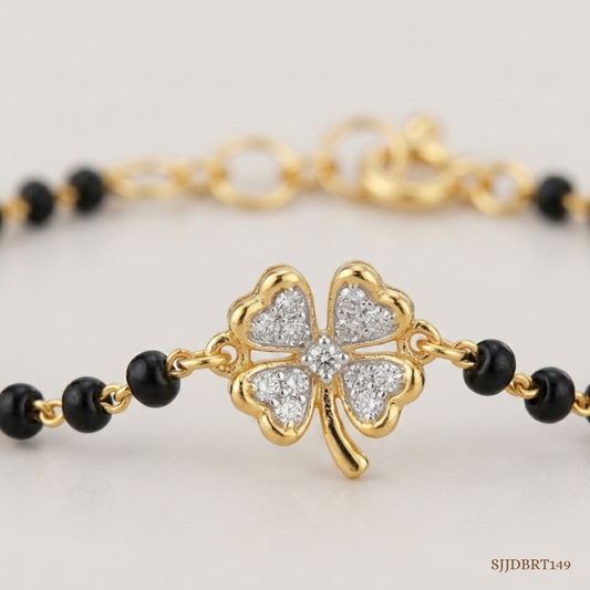 SJJDBRT149 | Lucky Blooms Diamond Kids Bracelet