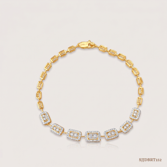 SJJDBRT152 | Grid Diamond Bracelet