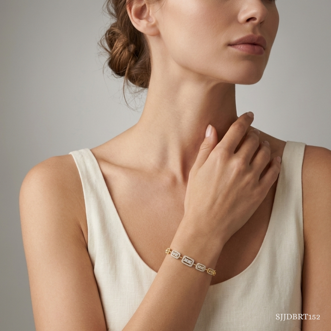 SJJDBRT152 | Grid Diamond Bracelet
