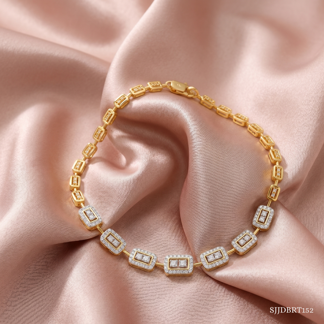 SJJDBRT152 | Grid Diamond Bracelet