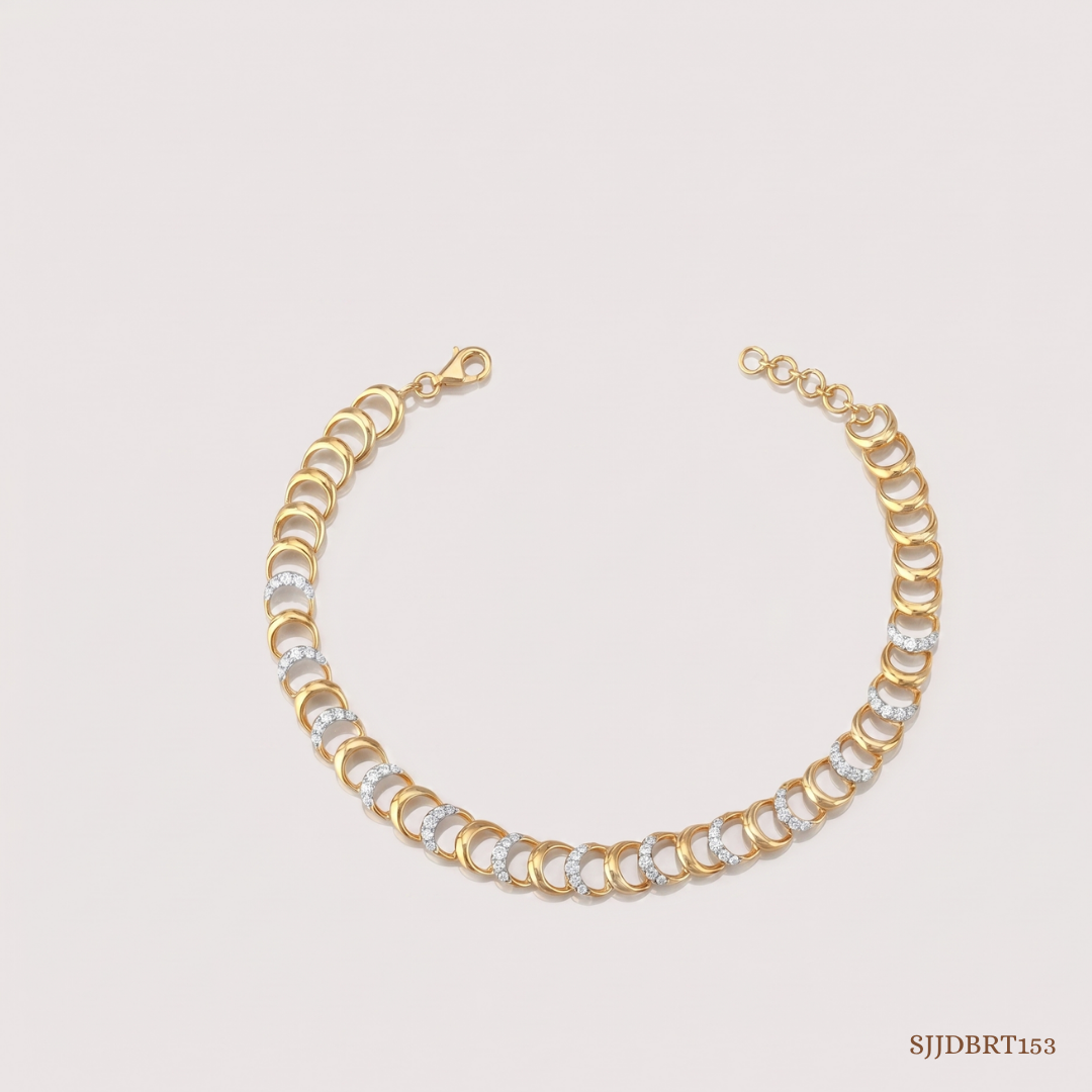 SJJDBRT153 | Loop Diamond Bracelet