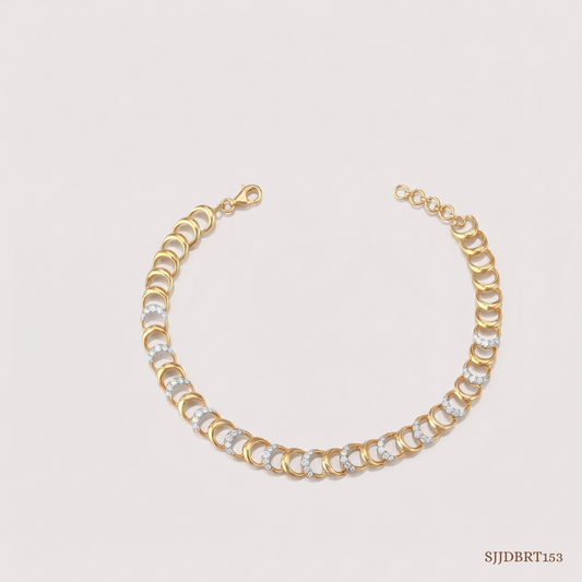 SJJDBRT153 | Loop Diamond Bracelet