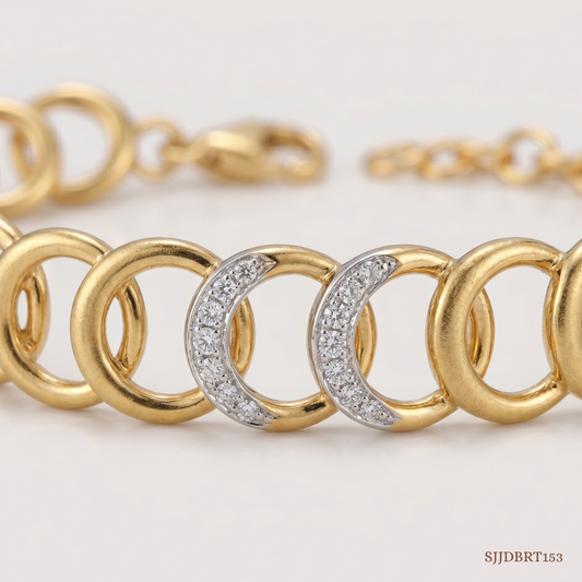 SJJDBRT153 | Loop Diamond Bracelet