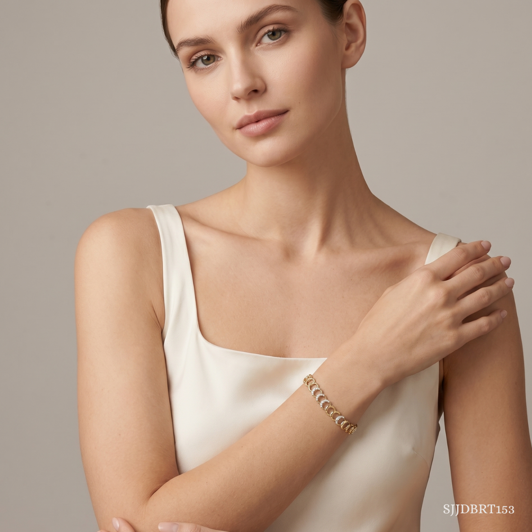 SJJDBRT153 | Loop Diamond Bracelet