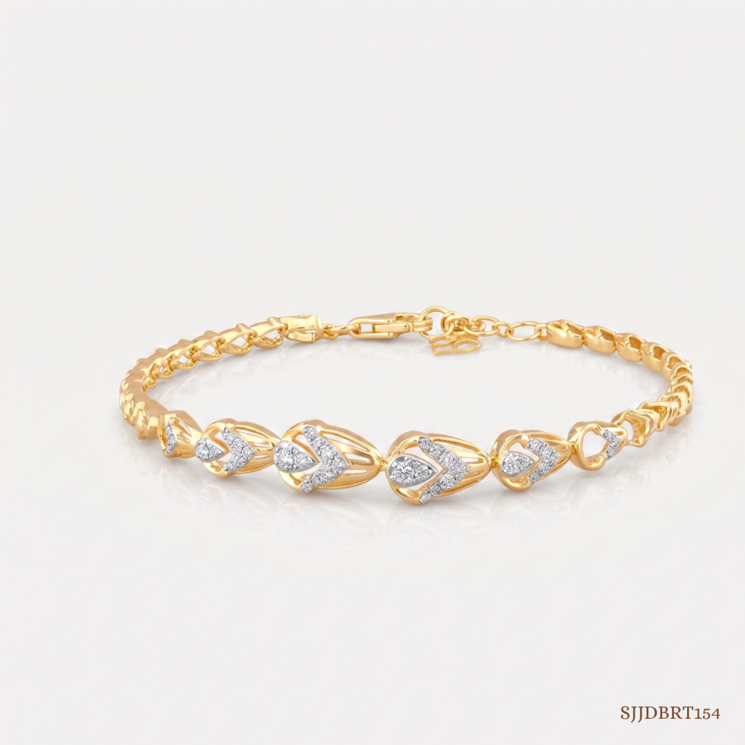 SJJDBRT154 | Gleam Loop Diamond Bracelet