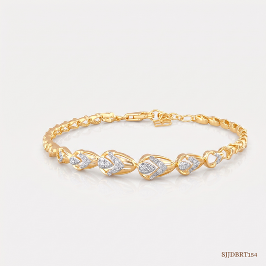 SJJDBRT154 | Gleam Loop Diamond Bracelet