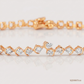 SJJDBRT155 | Gold Silhouette Diamond Tennis Bracelet