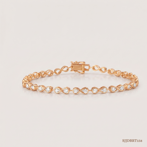 SJJDBRT158 | Luminous Cocoon Diamond Tennis Bracelet