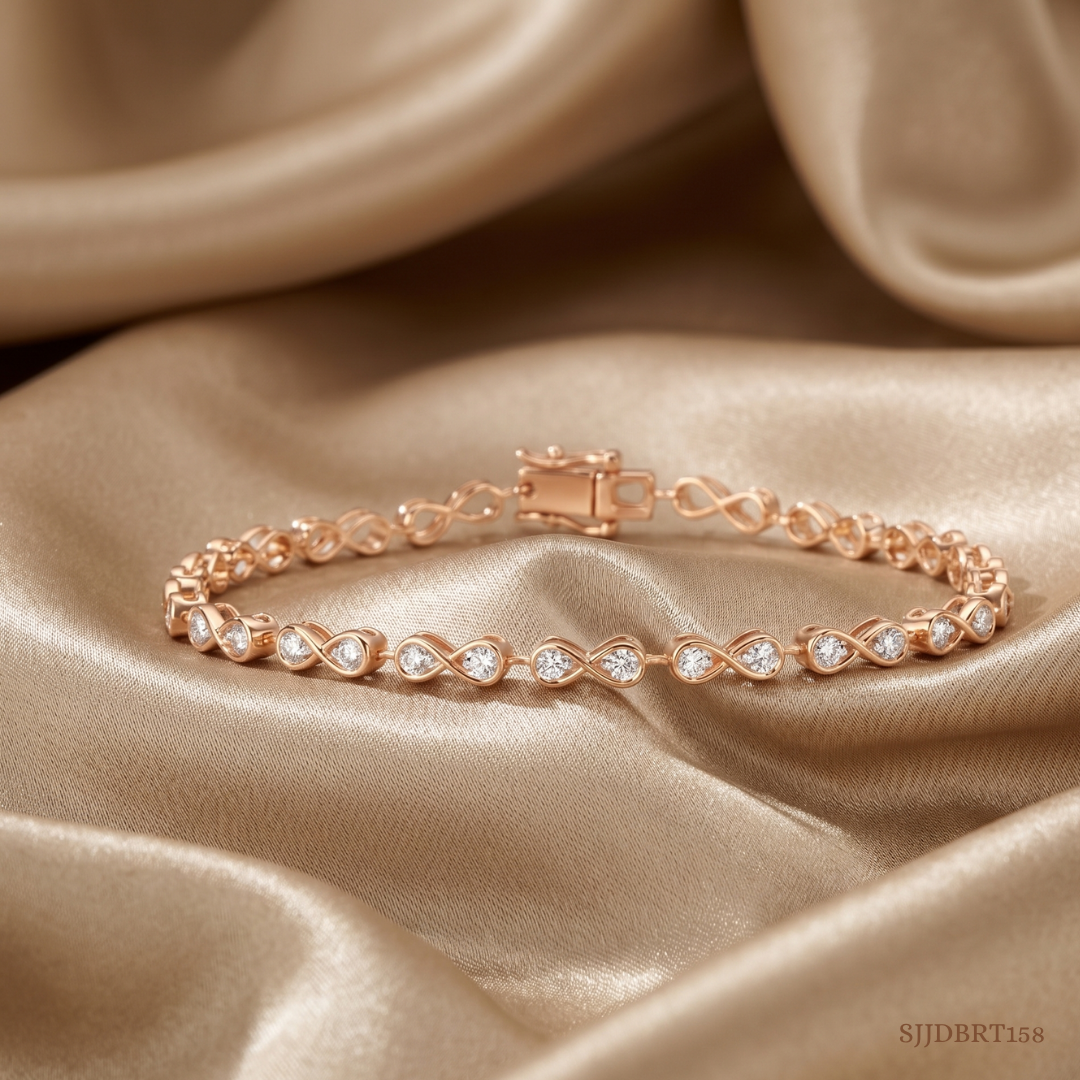SJJDBRT158 | Luminous Cocoon Diamond Tennis Bracelet
