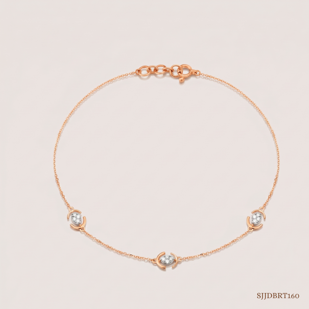 SJJDBRT160 | Intricate Diamond Bracelet