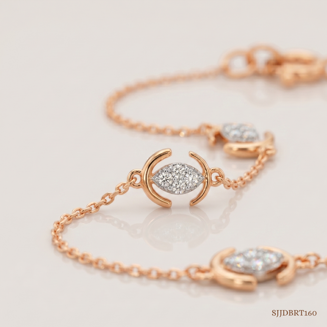 SJJDBRT160 | Intricate Diamond Bracelet