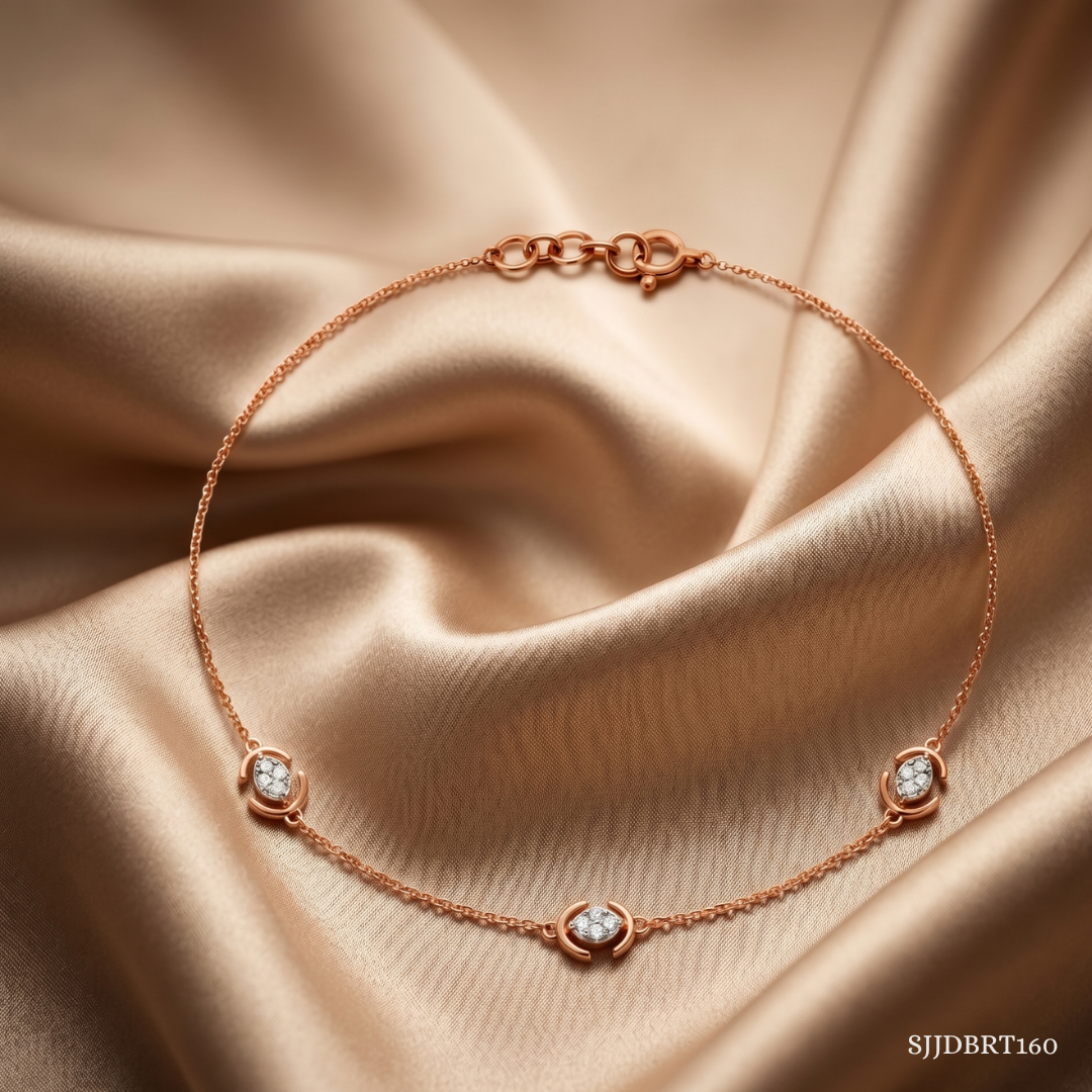 SJJDBRT160 | Intricate Diamond Bracelet
