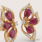 SJJDE101 | Petal Swirl Diamond Stud Earrings