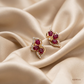 SJJDE101 | Petal Swirl Diamond Stud Earrings