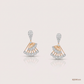 SJJDE103 | Twirling Fan Diamond Drop Earrings