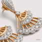 SJJDE103 | Twirling Fan Diamond Drop Earrings