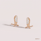 SJJDE107 | Ribbed Wing Diamond Stud Earrings