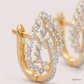 SJJDE110 | Cascade Diamond Hoop Earrings