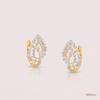 SJJDE110 | Cascade Diamond Hoop Earrings