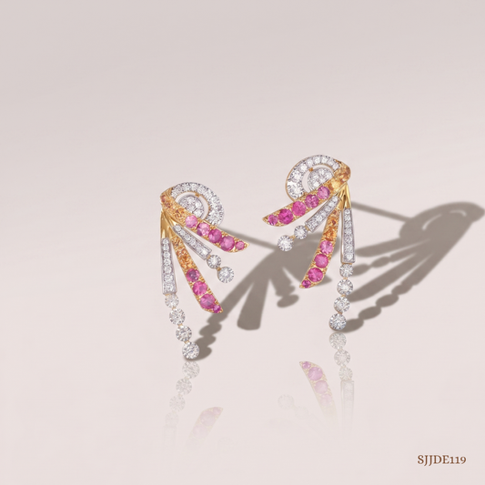 SJJDE119 | Aurora Diamond Drop Earrings
