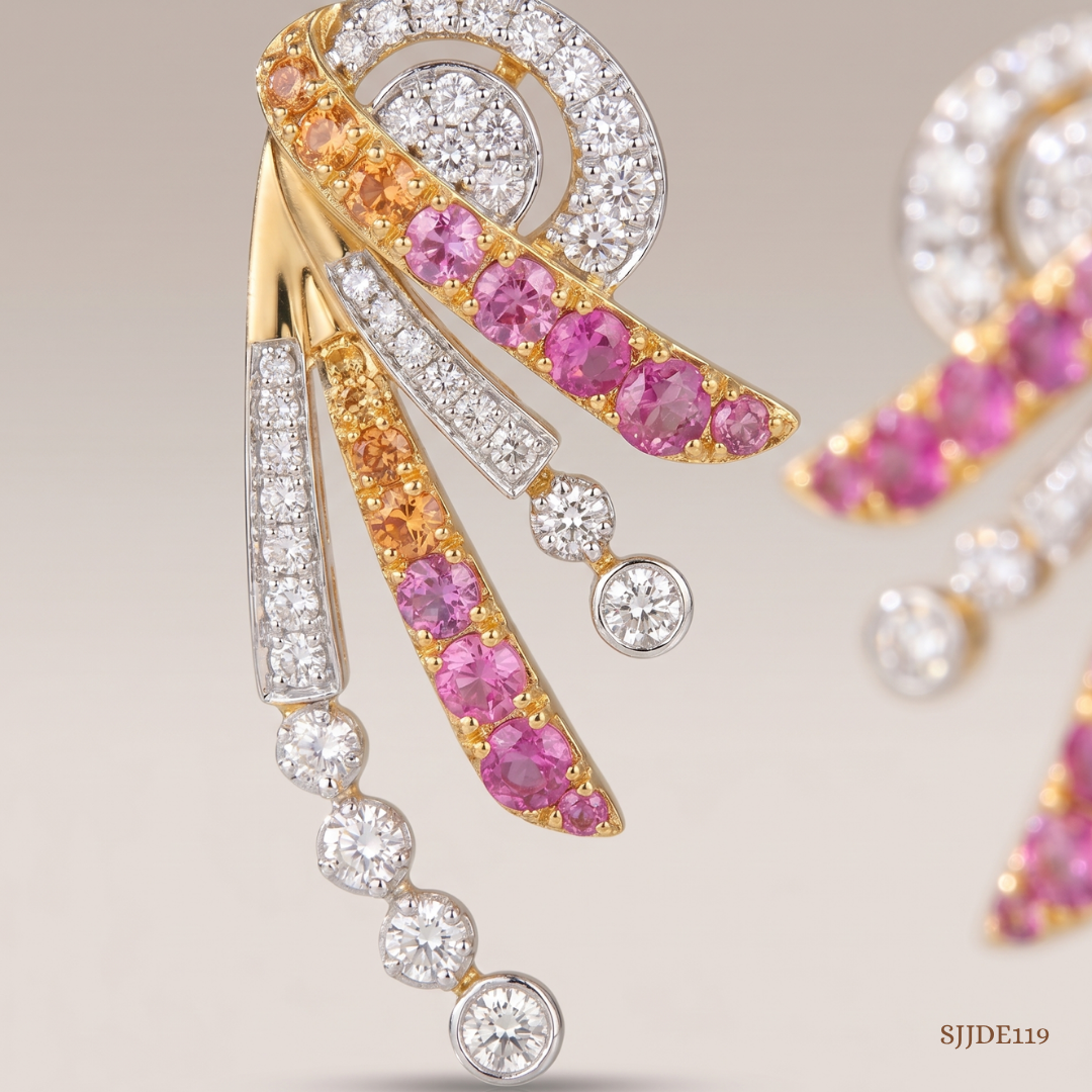 SJJDE119 | Aurora Diamond Drop Earrings