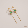 SJJDE120 | Sculpted Sphere Diamond Drop Earrings