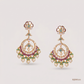 SJJDE121 | Vintage Bloom Diamond Drop Earrings