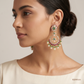 SJJDE121 | Vintage Bloom Diamond Drop Earrings