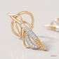 SJJDE125 | Aerial Contour Diamond Stud Earrings