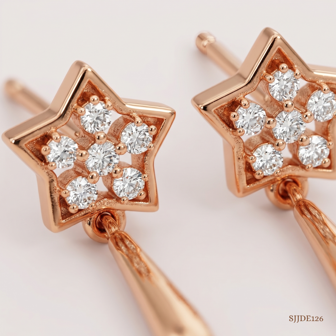 SJJDE126 | Delight Diamond Drop Earrings