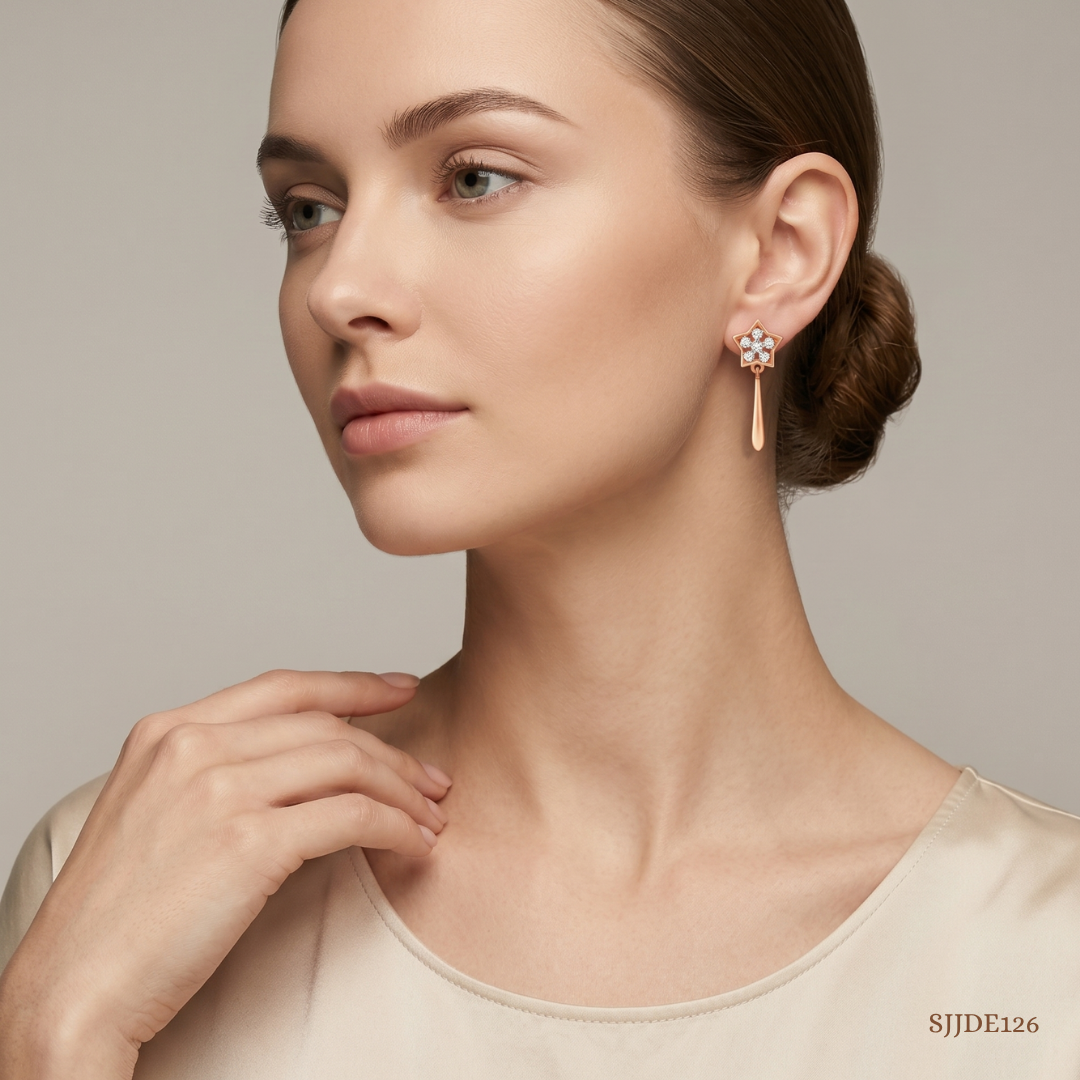 SJJDE126 | Delight Diamond Drop Earrings