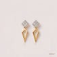 SJJDE127 | Geometric Diamond Drop Earrings