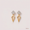 SJJDE127 | Geometric Diamond Drop Earrings