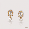 SJJDE128 | Royal Essence Pearl & Diamond Drop Earrings