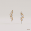 SJJDE129 | Sculpted Wing Diamond Stud Earrings