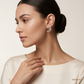 SJJDE130 | Crescent Diamond Stud Earrings