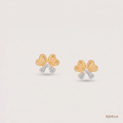 SJJDE132 | Spectrum Bloom Diamond Stud Earrings